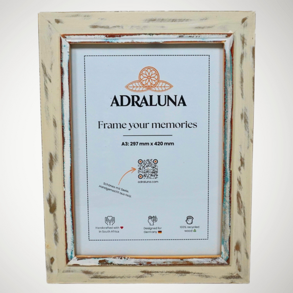 Bilderrahmen A3 (30x42 cm) – Vintage Design, Handgefertigt, Vollholz