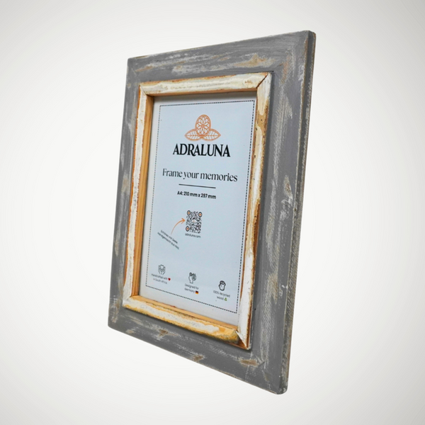 A4 Bilderrahmen, Vintage Design, 21x30 cm