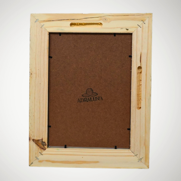 Bilderrahmen A4 (21x30 cm) – Vintage Design, Handgefertigt, Vollholz