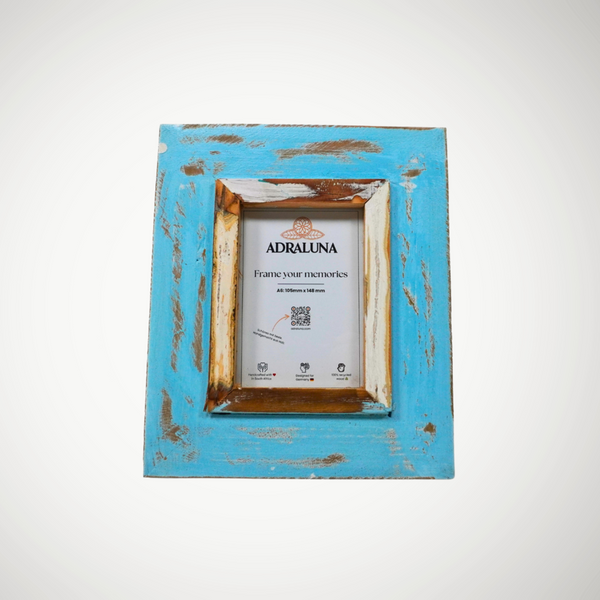 Bilderrahmen A6 (10x15 cm) – Vintage Design, Handgefertigt, Vollholz
