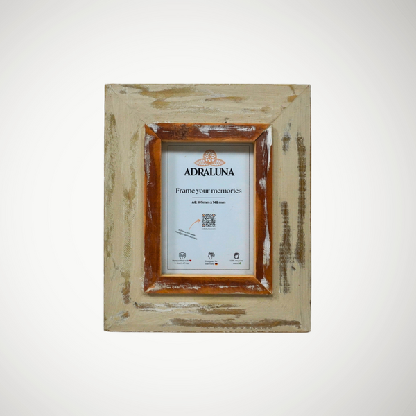 A6 Bilderrahmen, Vintage Design, 10x15 cm