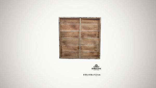 Holzschild "i love you to the moon and back", 50x50x1 cm