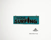 Holzschild "gone surfing", 30x10x1 cm