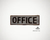 Holzschild "office", 30x10x1 cm
