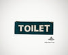 Holzschild "toilet", 30x10x1 cm