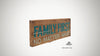 Holzschild "family first no matter what", 49x20x4 cm