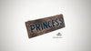 Holzschild "princess", 30x10x1 cm