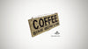 Holzschild "coffee - because adulting is hard", 30x10x1 cm
