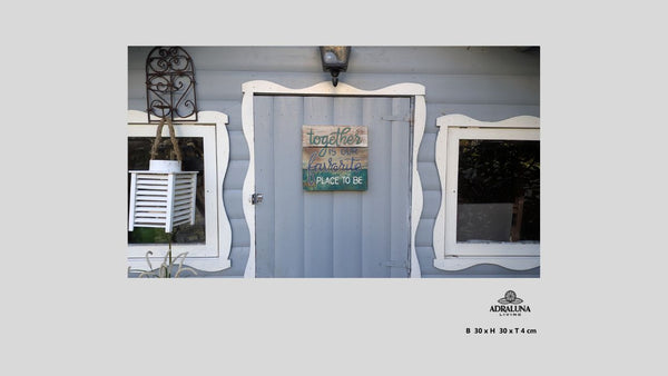 Holzschild "together is our favorite place to be", 30x30x4 cm