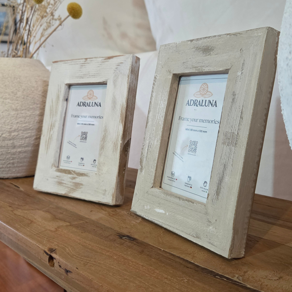 Bilderrahmen Mini (9x13 cm) –Vintage Design, Handgefertigt, Vollholz