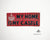 Holzschild mit Spruch "my home is my castle", handgefertigt und einzigartig, 49x20x4 cm