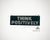Holzschild mit Spruch "think positively", handgefertigt und einzigartig, 30x10x1 cm
