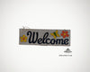 Holzschild mit Spruch "welcome", handgefertigt und einzigartig, 30x10x1 cm
